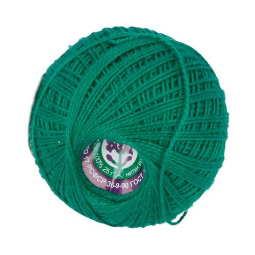 Пряжа Ирис,ПНК им. Кирова, 25гр/150м, 4110 яр.зеленый