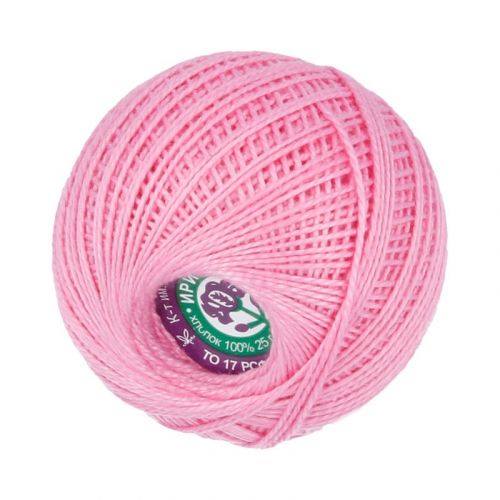 Пряжа Ирис,ПНК им. Кирова, 25гр/150м, 1104 розовый
