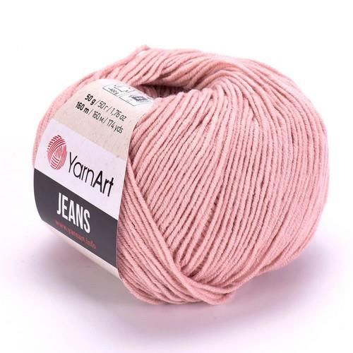 Пряжа YarnArt Jeans, 50гр/160м, 83 пудра винтаж Пряжа YarnArt Jeans, 50гр/160м, 83 пудра винтаж