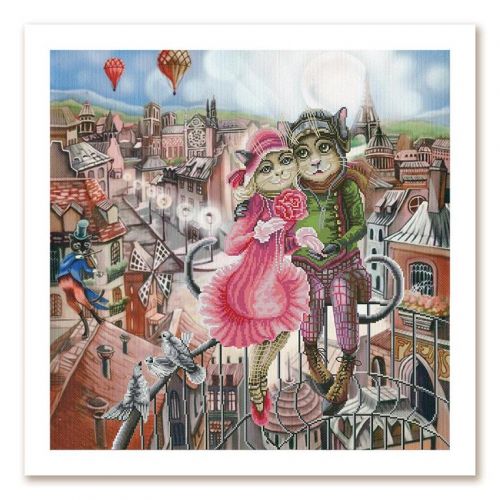 Вышивка крестом Новая Слобода Любовь в Париже СР1156