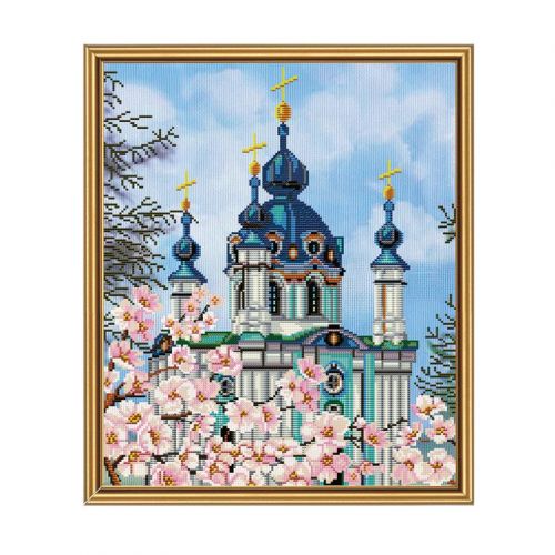 Вышивка нитками и бисером Новая Слобода Андреевская церковь ННД3011