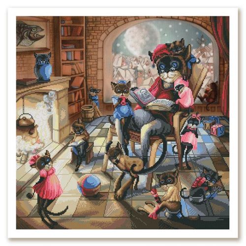 Вышивка крестом Новая Слобода У камина СР0168