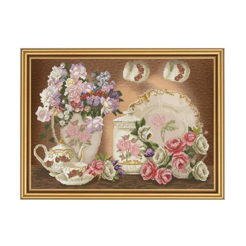 Вышивка бисером Новая Слобода Цветочный чай ННК3286 Вышивка бисером Новая Слобода Цветочный чай ННК3286