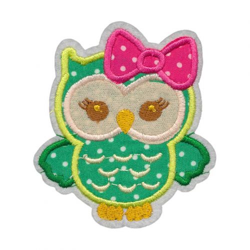 3325 совушка 7 х 8 см Термоаппликация