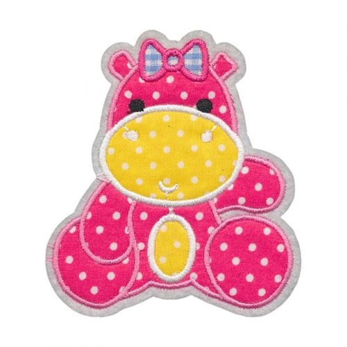 3322 бегемотик 7.5 х 8 см Термоаппликация