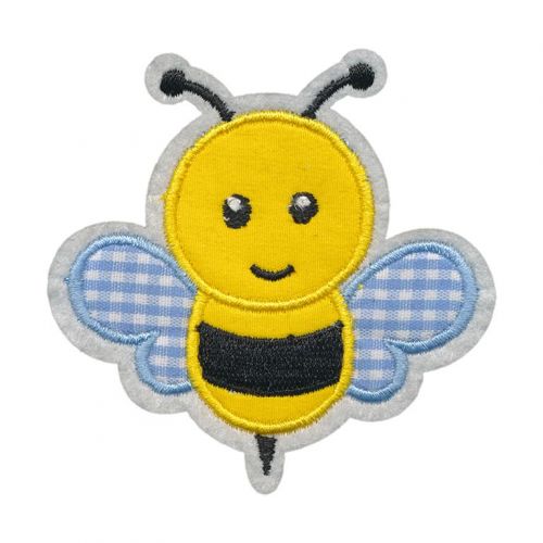 3327 забавная пчелка 7 х 7 см Термоаппликация