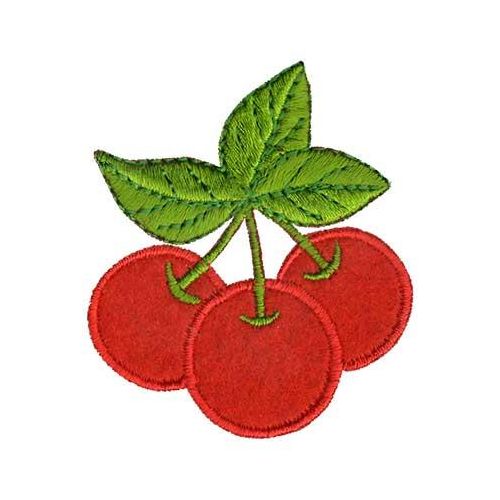 1639 вишня 5х5.5 см Термоаппликация