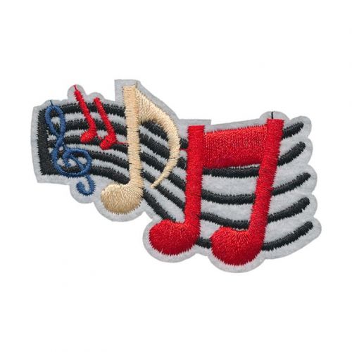 3045 мелодия 7.5 х 4 см Термоаппликация