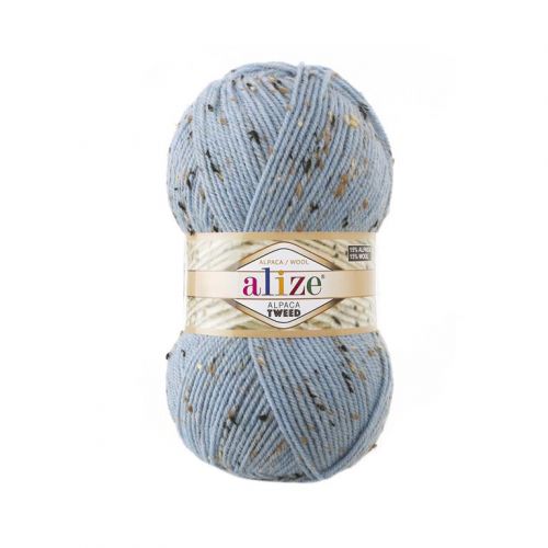Пряжа ALPACA TWEED, цвет голубой (356)