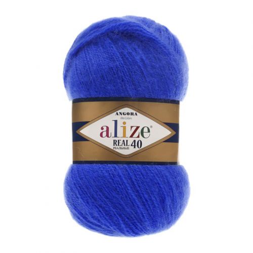 Пряжа Alize Angora Real 40, 100гр/480м, 141 василек