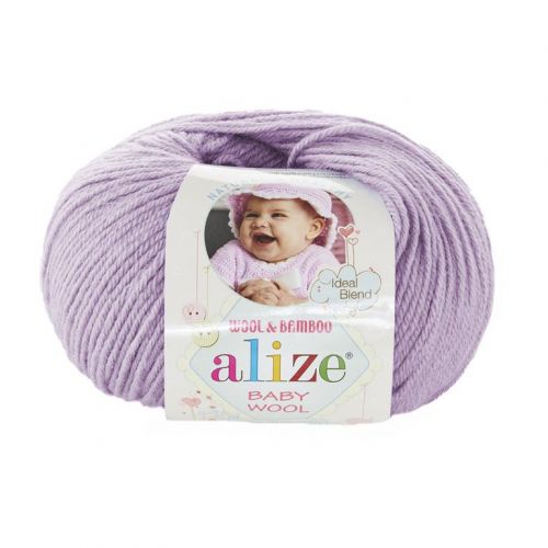 Пряжа Alize Baby wool, 50гр/175м, 146 лиловый Пряжа Alize Baby wool, 50гр/175м, 146 лиловый