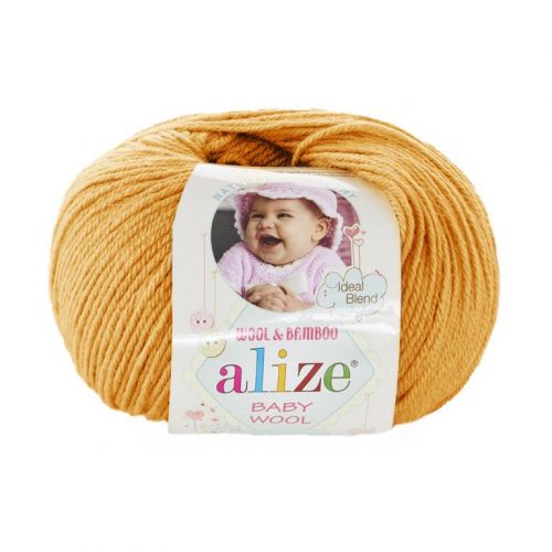 Пряжа Alize Baby wool, 50гр/175м, 14 желток