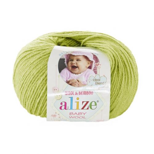 Пряжа Alize Baby wool, 50гр/175м, 612 фисташка Пряжа Alize Baby wool, 50гр/175м, 612 фисташка
