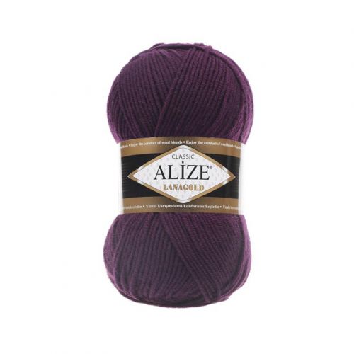Пряжа Alize Lanagold 240, 100гр/240м, 111 фуксия