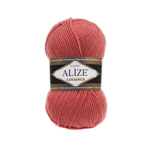 Пряжа Alize Lanagold 240, 100гр/240м, 154 коралловый