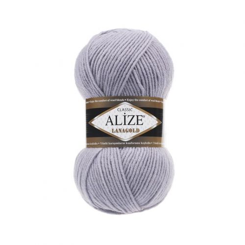 Пряжа Alize Lanagold 240, 100гр/240м, 200 серый