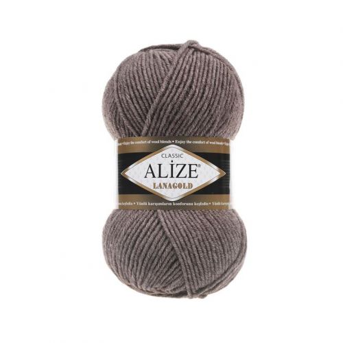 Пряжа Alize Lanagold 240, 100гр/240м, 240 светло-коричневый меланж Пряжа Alize Lanagold 240, 100гр/240м, 240 светло-коричневый меланж