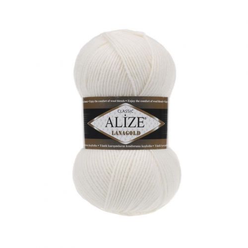 Пряжа Alize Lanagold 240, 100гр/240м, 450 жемчужный