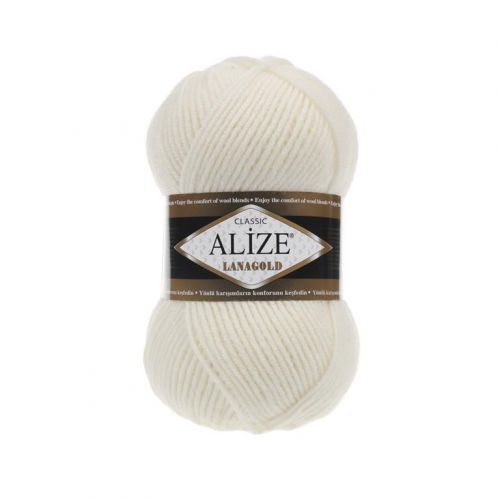 Пряжа Alize Lanagold 240, 100гр/240м, 62 молочный Пряжа Alize Lanagold 240, 100гр/240м, 62 молочный