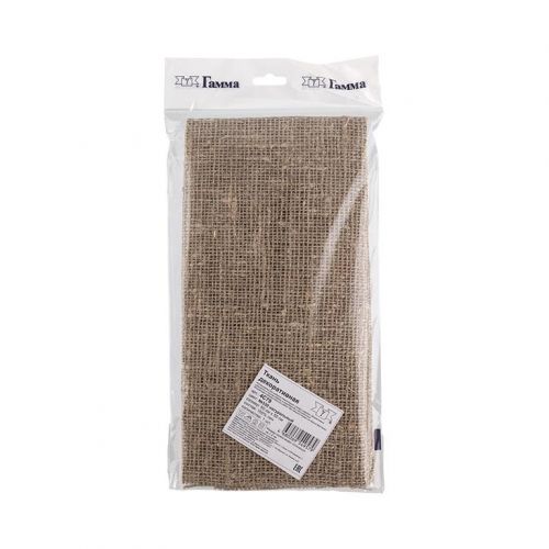 Мешковина 4С79 220±5 г/кв.м ФАСОВКА 50 см х 50 см 100% лён белый