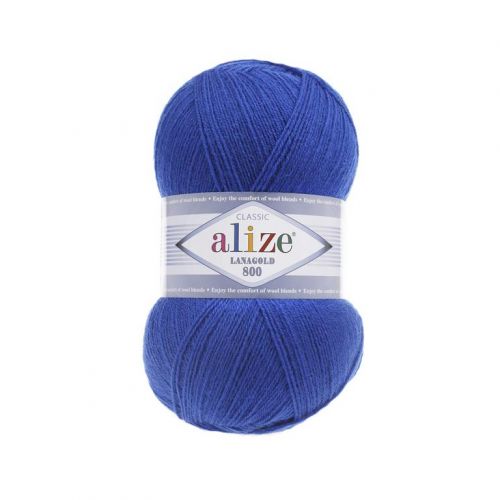 Пряжа Alize Lanagold 800, 100гр/800м, 141 василек Пряжа Alize Lanagold 800, 100гр/800м, 141 василек