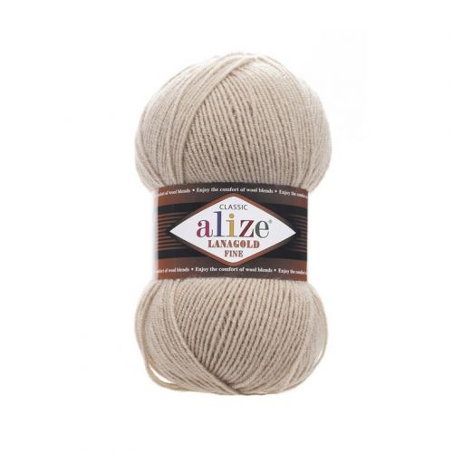Пряжа Lanagold Fine, цвет бежевый (код 05), Alize(Ализе)
