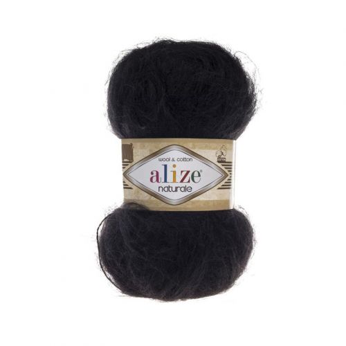 Пряжа Naturale, цвет черный (60)