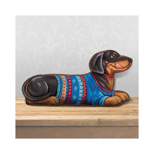 Набор для вышивания "PANNA" PD-1835 ( ПД-1835 ) "Подушка Такса"