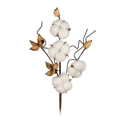 CTW-03 Декоративные элементы 1 шт. 50 см 01 веточка хлопка