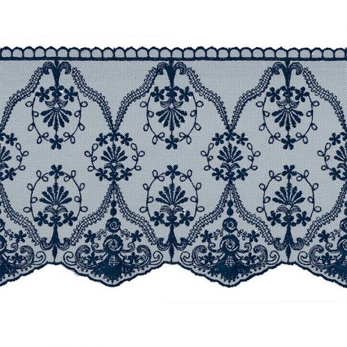 Кружево "Gamma" "сетка" GKM-15502 155 мм TL010DB т.синий