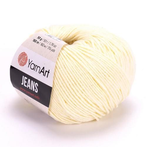 Пряжа YarnArt Jeans, 50гр/160м, 86 св.лимон Пряжа YarnArt Jeans, 50гр/160м, 86 св.лимон