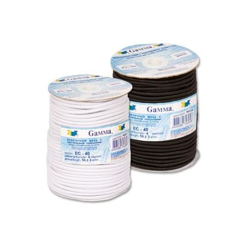 Шнур "Gamma" 4 мм EC-40 эластичный, Шнур "Gamma" 4 мм EC-40 эластичный,