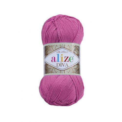 пряжа Alize Diva, 100гр/350м, 561 св.фуксия