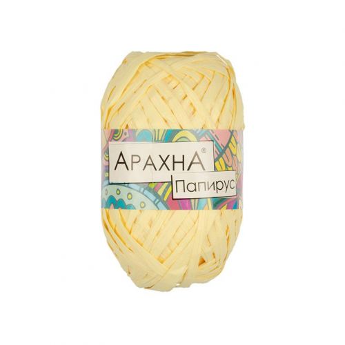 Пряжа Arachna “Papyrus", 40г/50м 04 св.желтый Пряжа Arachna “Papyrus", 40г/50м 04 св.желтый
