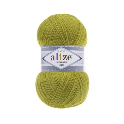 Пряжа Alize Lanagold 800, 100гр/800м, 193 фисташка
