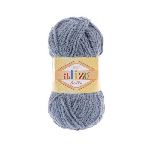 Пряжа Alze Softy, 50гр/115м, 119 серый Пряжа Alze Softy, 50гр/115м, 119 серый