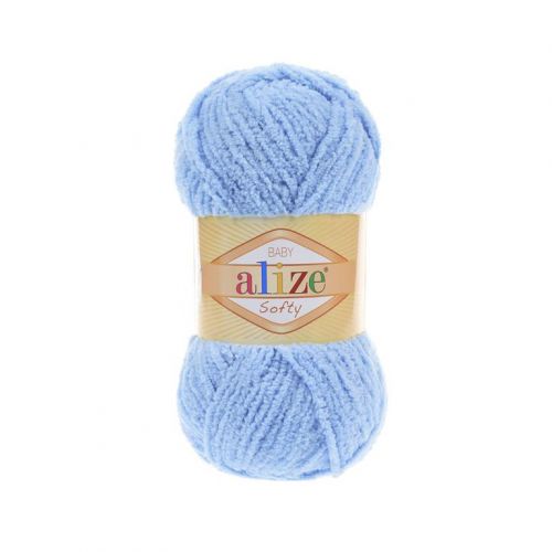 Пряжа Alze Softy, 50гр/115м, 40 голубой Пряжа Alze Softy, 50гр/115м, 40 голубой