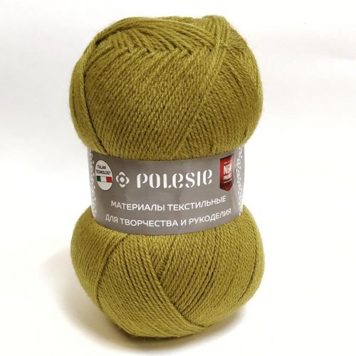 Пряжа Polesie &quot;Фаворит NEW&quot;, 100г/385м — золотая олива