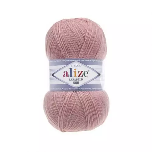 Пряжа Alize Lanagold 800, 100гр/800м — 173 Вялая Роза Пряжа Alize Lanagold 800, 100гр/800м — 173 Вялая Роза
