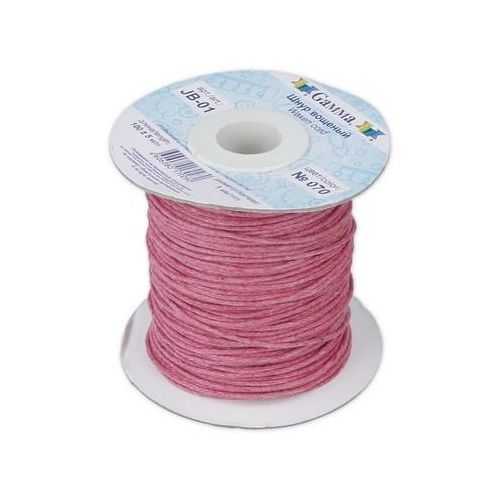 Шнур вощеный 1 мм JB-01 — 070 т.розовый Шнур вощеный 1 мм JB-01 — 070 т.розовый