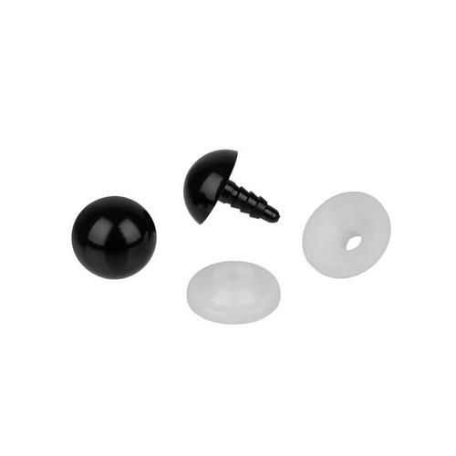 HobbyBe" PGK-18F Глаза пластиковые с фиксатором d 18 мм