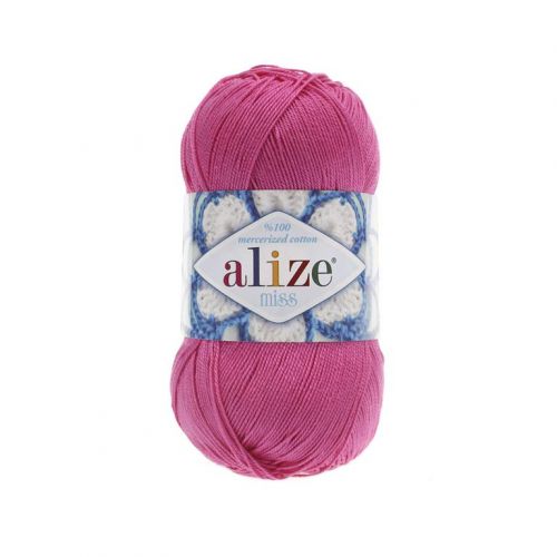 Пряжа Alize Miss, 50гр/280м-130 светлая фуксия Пряжа Alize Miss, 50гр/280м-130 светлая фуксия