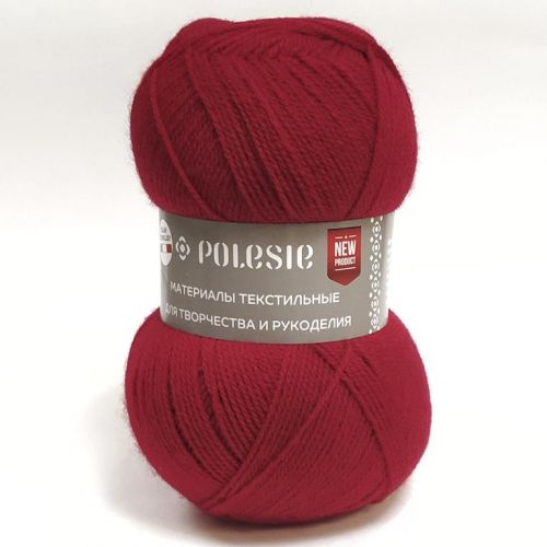 Пряжа Polesie "Фаворит NEW", 100г/385м вишневый