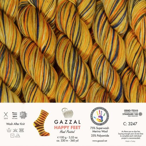 Пряжа Happy Feet, 100г/330м — 3247-2