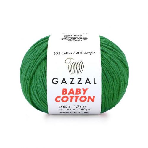 @Пряжа Gazzal “Baby Cotton", 50г/165м-3456-моток