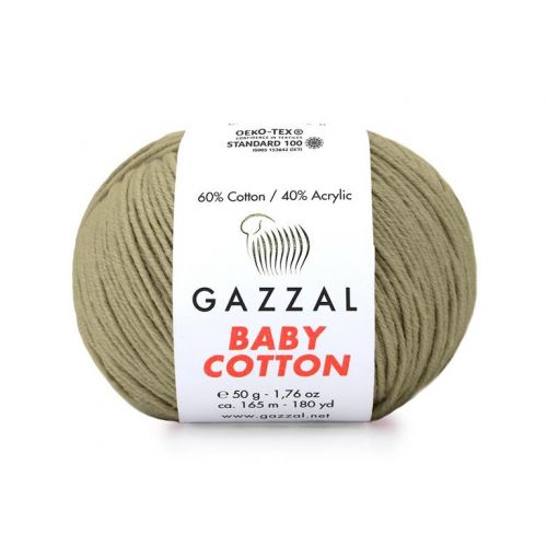 @Пряжа Gazzal “Baby Cotton", 50г/165м-3464-моток