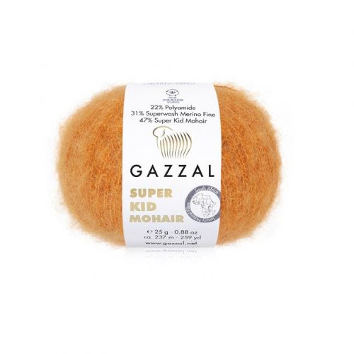 Пряжа Gazzal «Super Kid Mohair New », 25г/237м — 64419 моток