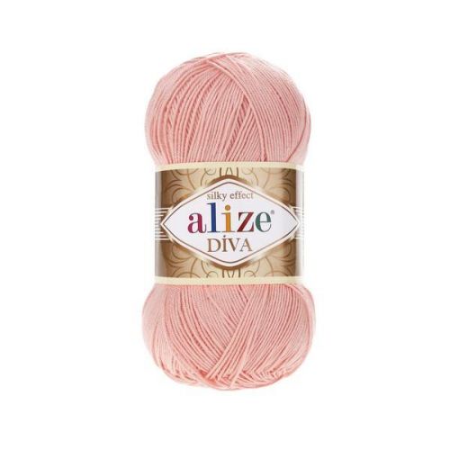 Пряжа Alize “Diva", 100г/350м — 145 т.оранжевый