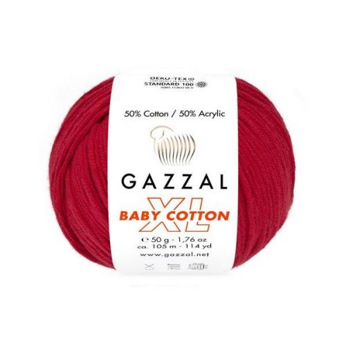 Пряжа Gazzal “Baby Cotton XL“, 50г/105м — 3439XL