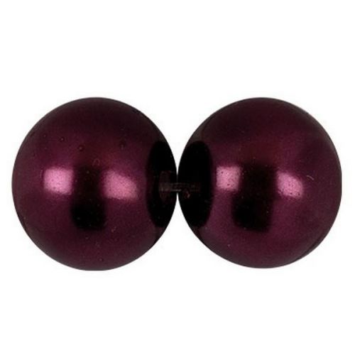 Бусины стеклянные "Zlatka" 4 мм 106 шт на нити (GBP-01) — 13 бордовый